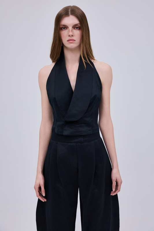 Studio83 linen satin vest-null
