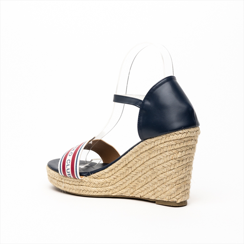 Beverly hills polo club women’s high wedge espadrille sandals with ankle strap-null