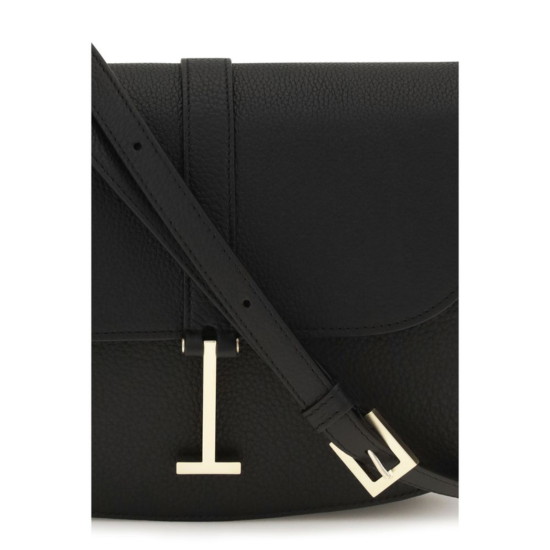 Black calf leather bos taurus shoulder bag-null