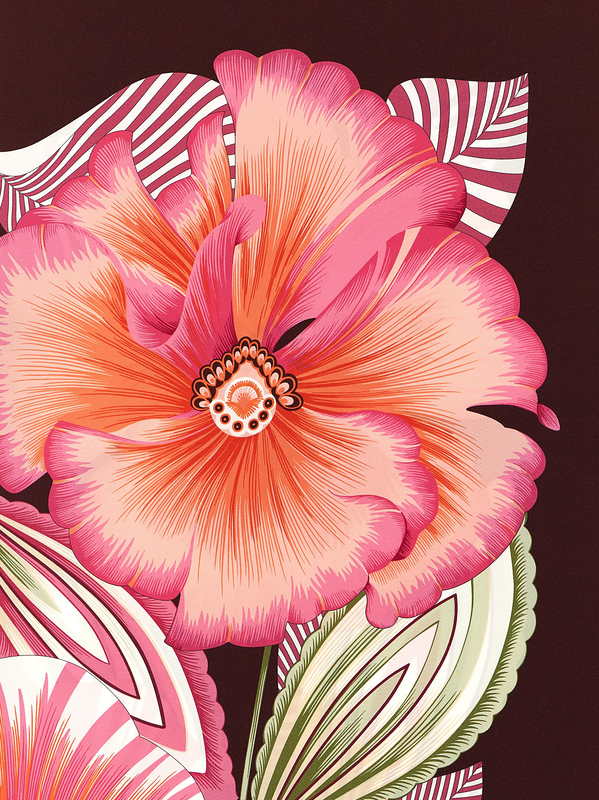 Multicolor silk scarf-null