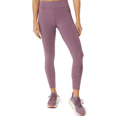 Asics women's asics logo 7/8 tight, Purple, medium