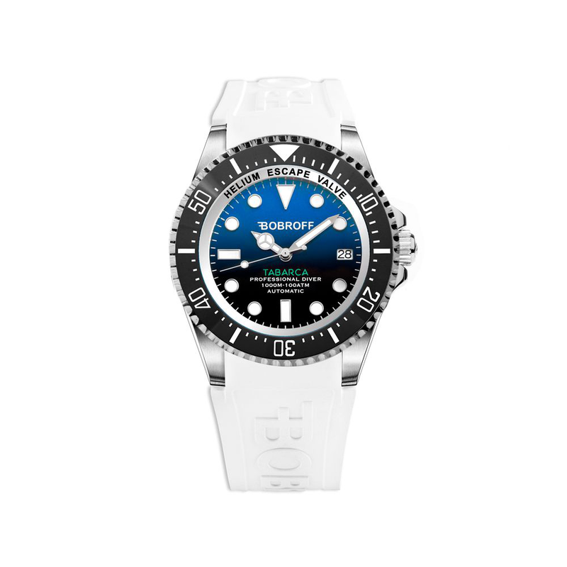 White rubber sport watch-null