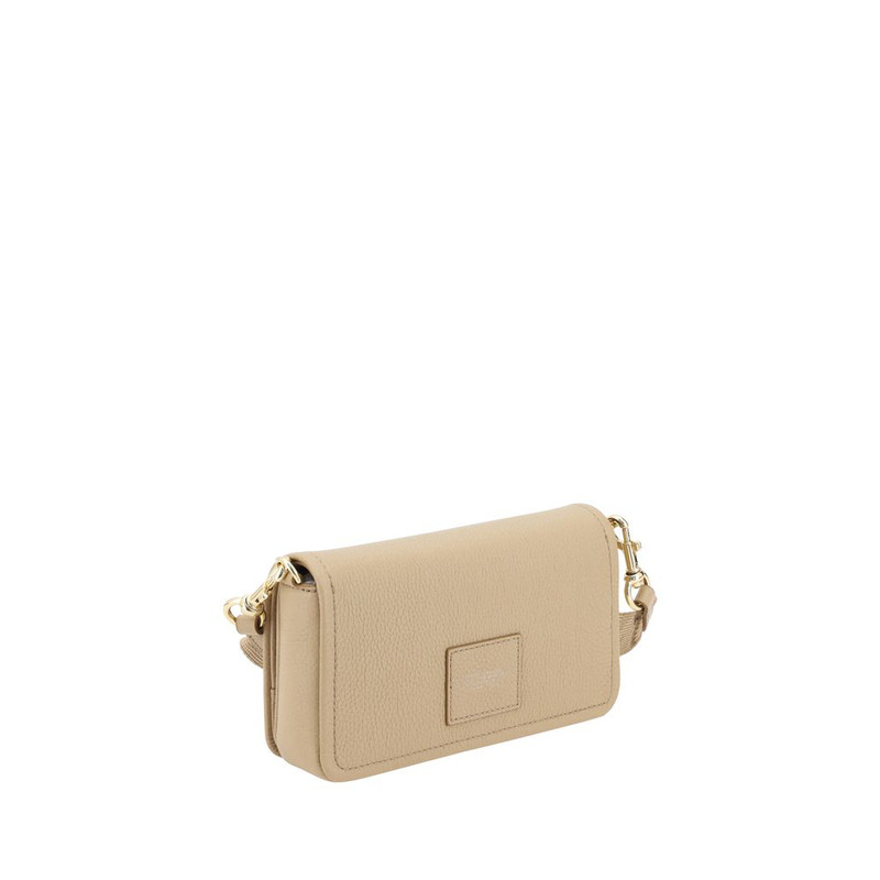 Beige calf leather bos taurus shoulder bag-null