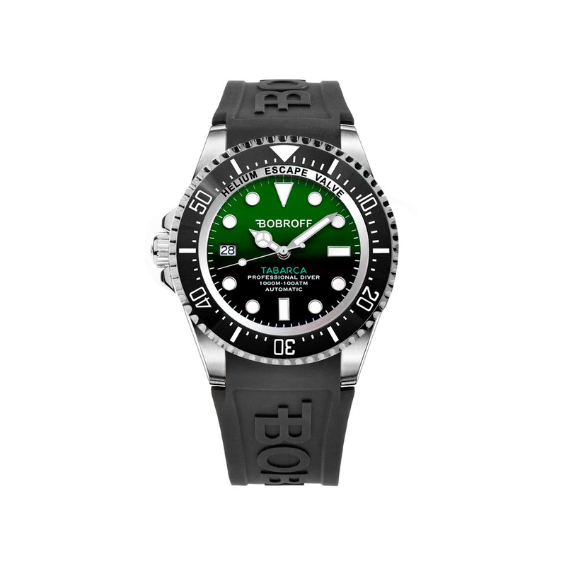 Black rubber sport watch-null