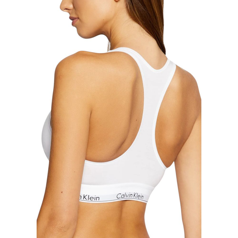 White cotton bra-null