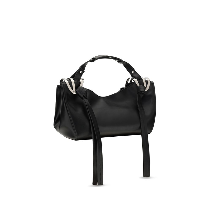 Black calf leather bos taurus handbag-null