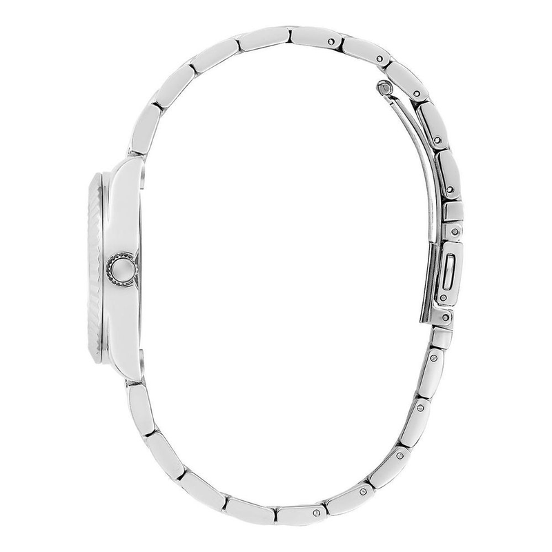 Gray stainless steel dress watch-null