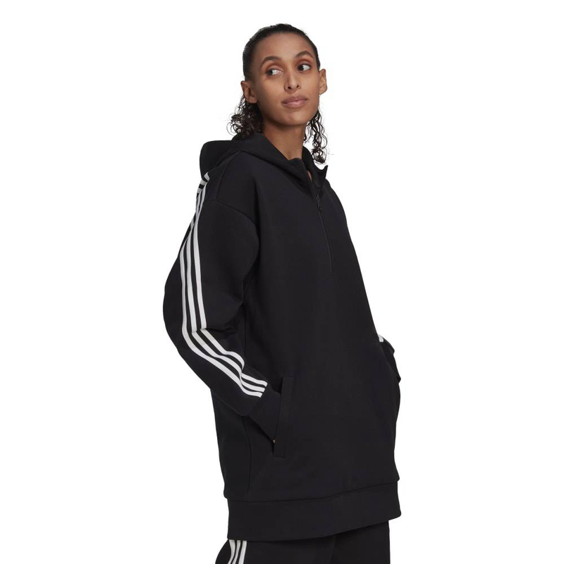 Women fi 3-stripes long hoodie image number null