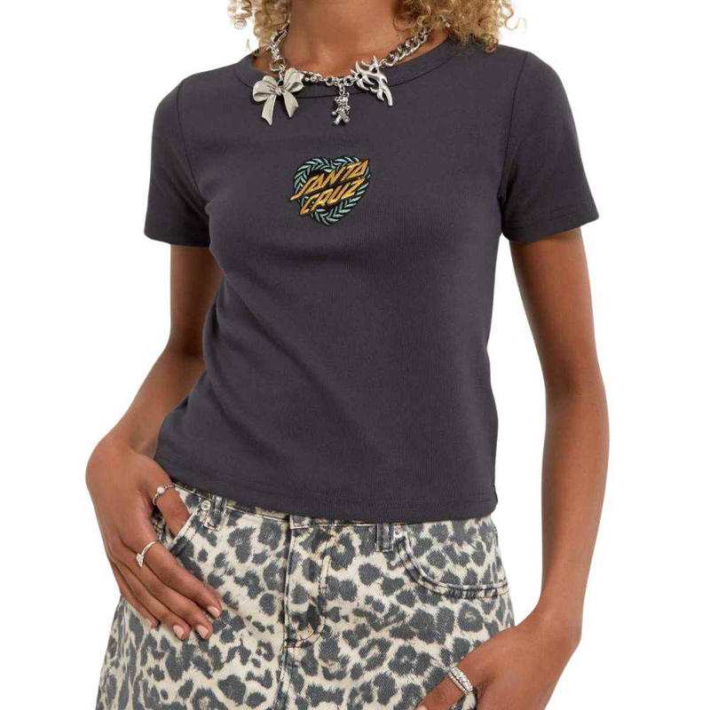 Santa cruz heart wreath mini front t-shirt image number null
