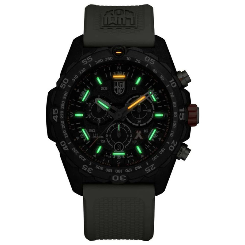 Beige resin sport watch-null