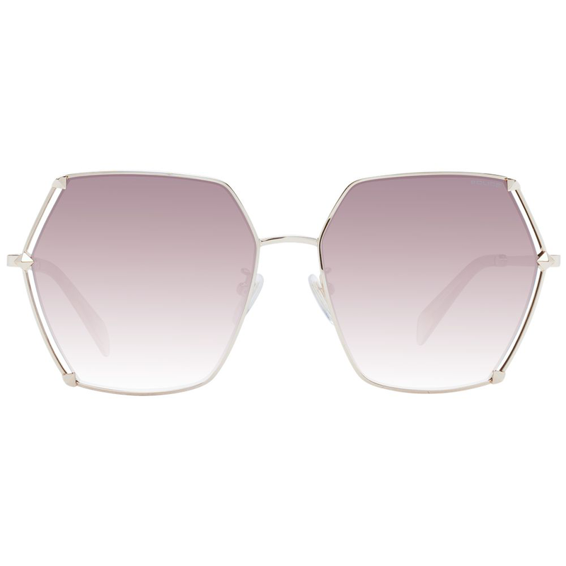 Rose gold metal sunglasses-null
