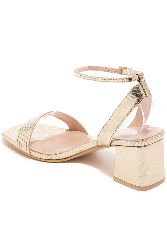 Sandal croco metalic image number null