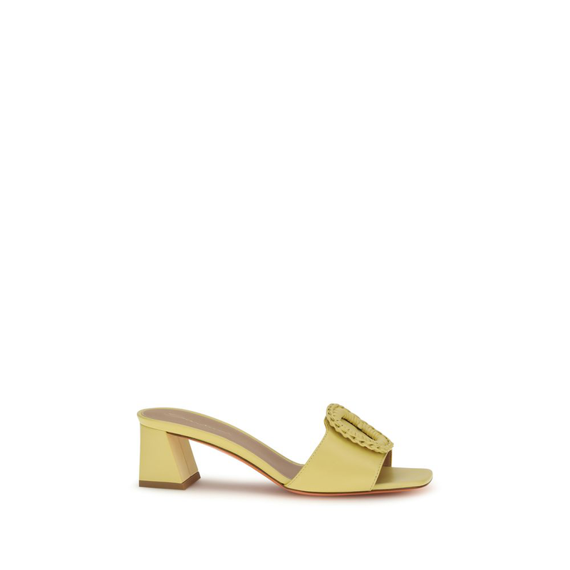 Bicolor calf leather bos taurus sandals-null