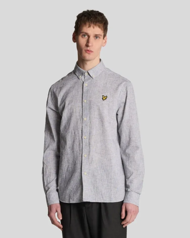 Product image: Linen blend oxford hirt z271 dark navy-null