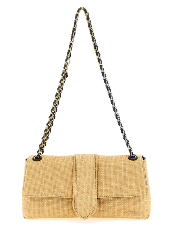 Beige polyamide shoulder bag-null