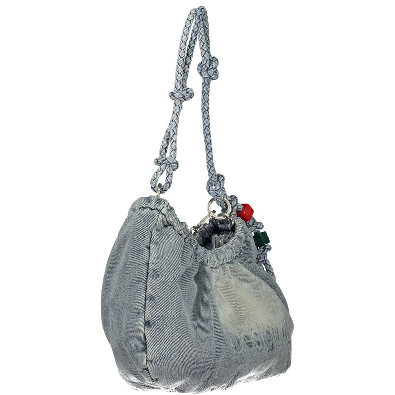 Azzurro cotton women's handbag-null