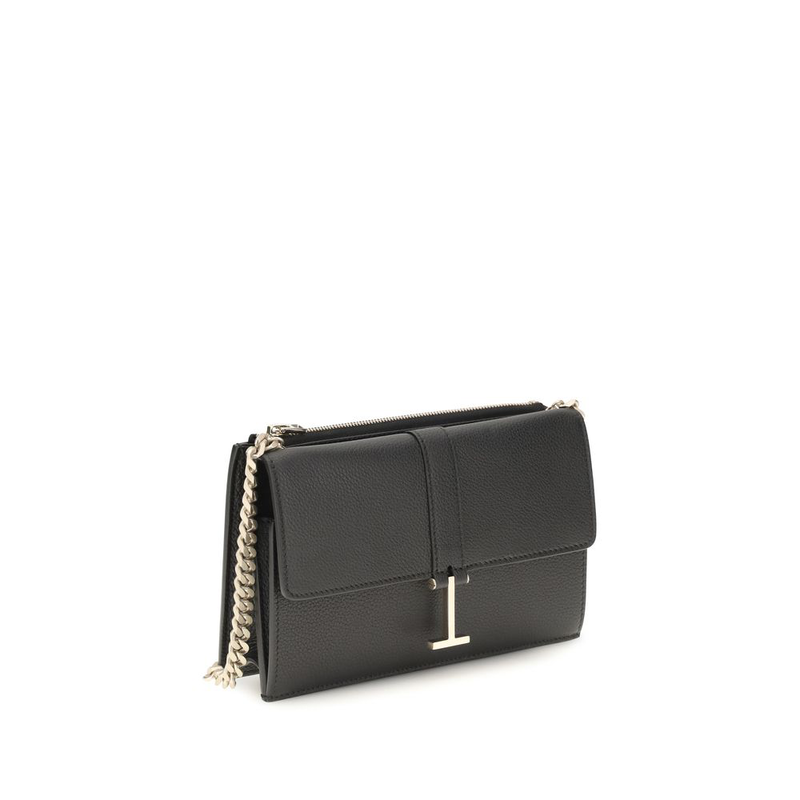 Black calf leather bos taurus shoulder bag-null