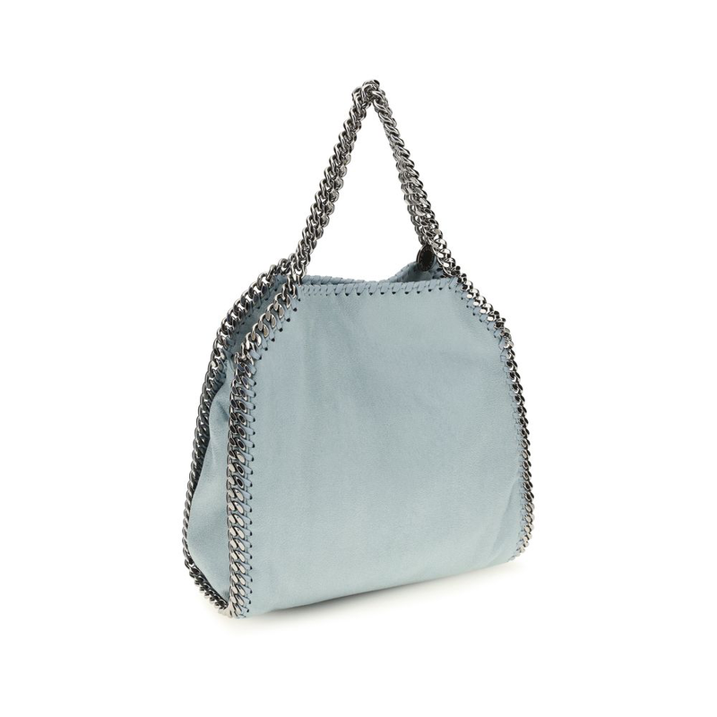 Blue polyester handbag-null