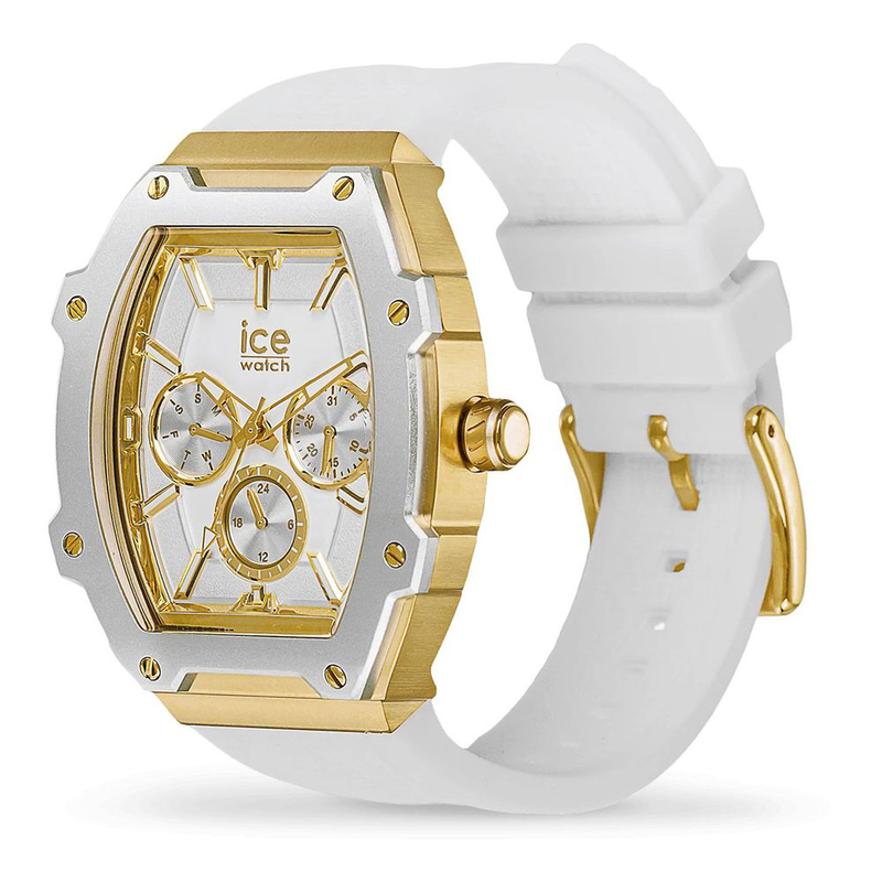 White synthetic dress watch-null