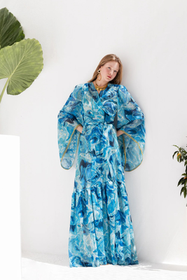 Mya skye kimono, Blue, medium