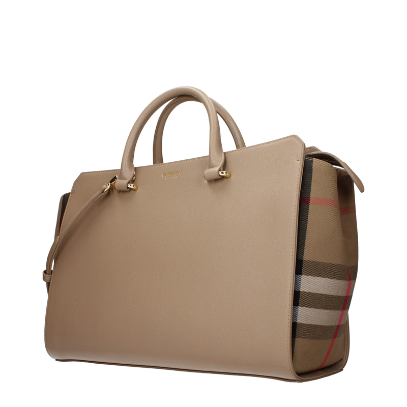 Beige leather handbag-null