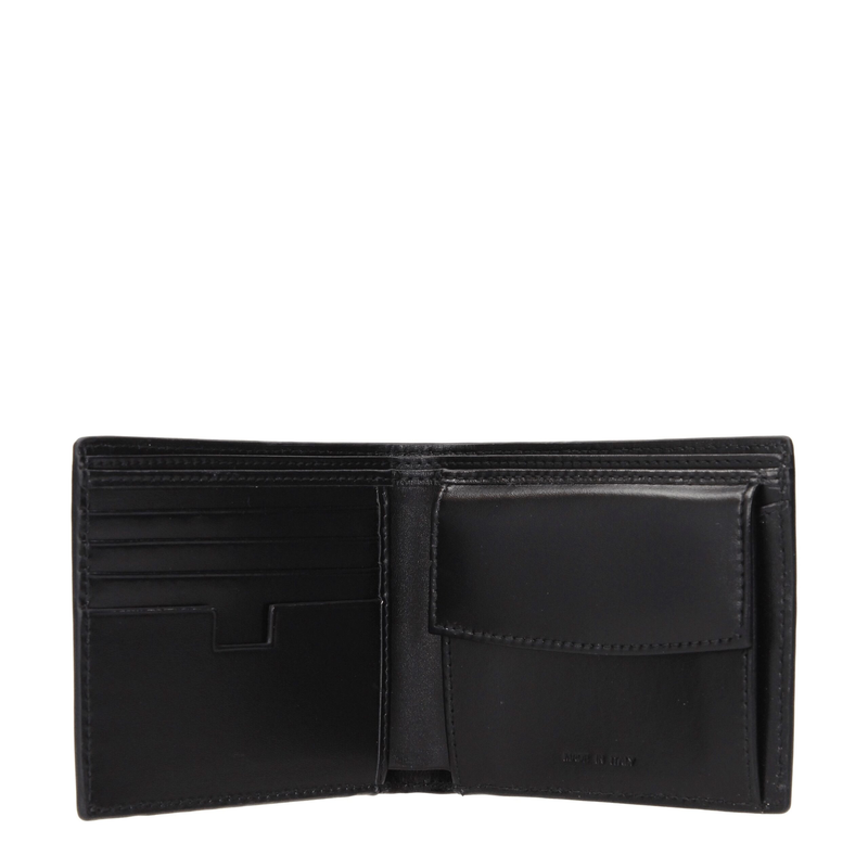 Black leather wallet-null
