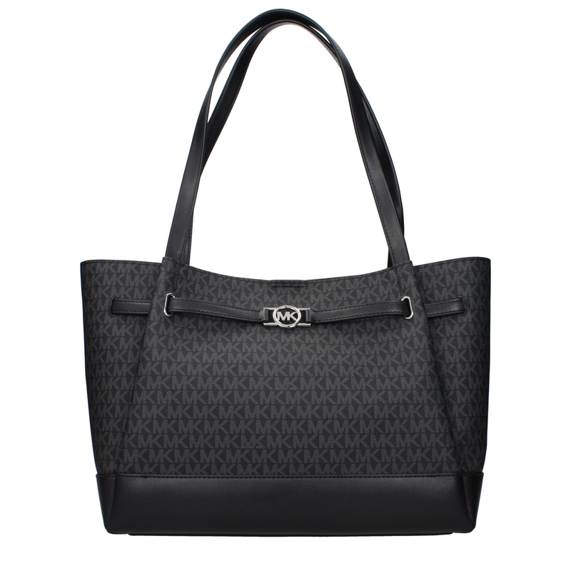 Black fabric shoulder bag-null