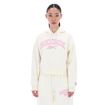 Reebok women's shekira varsity hoody, Vintage Chalk, medium