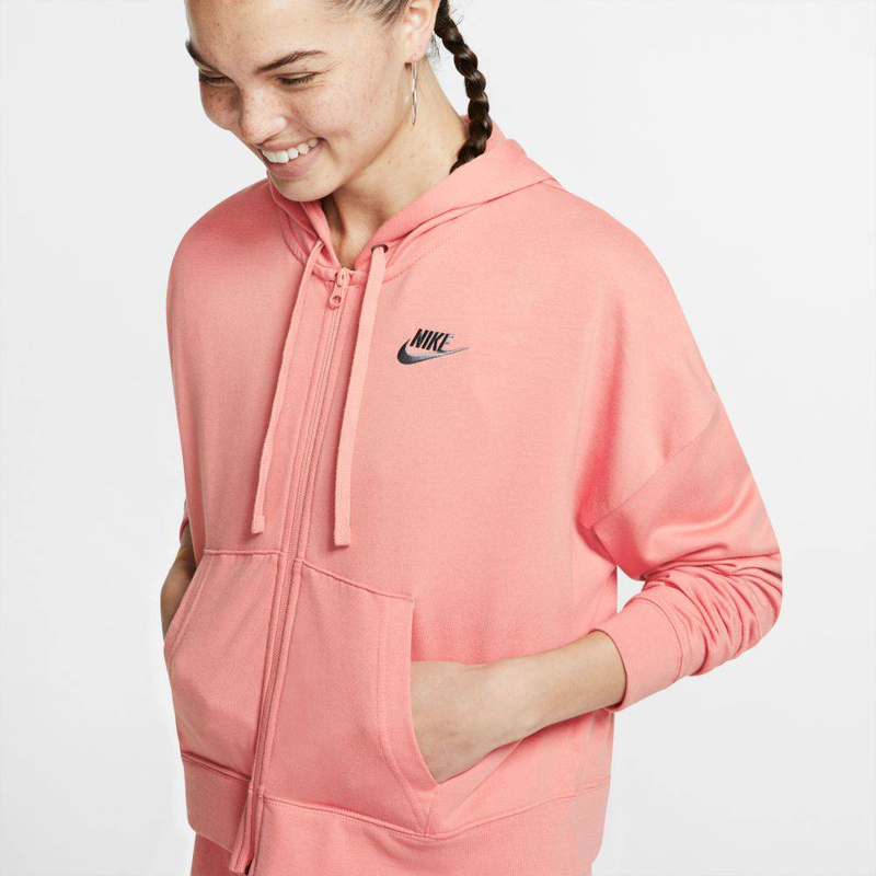 Sportswear jersey full zip hoodie womens-null