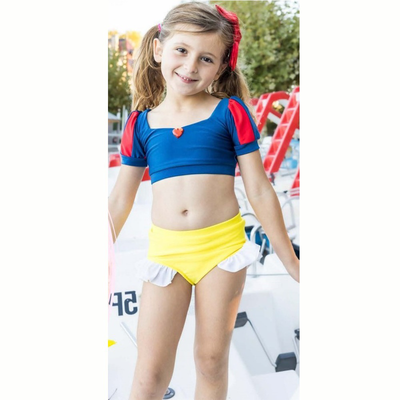 Great pretenders snow white swim suit - 2 piece , size us 3-4 image number null