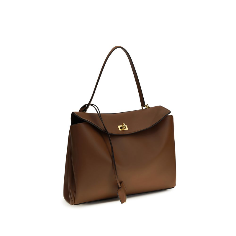 Brown calf leather bos taurus shoulder bag-null