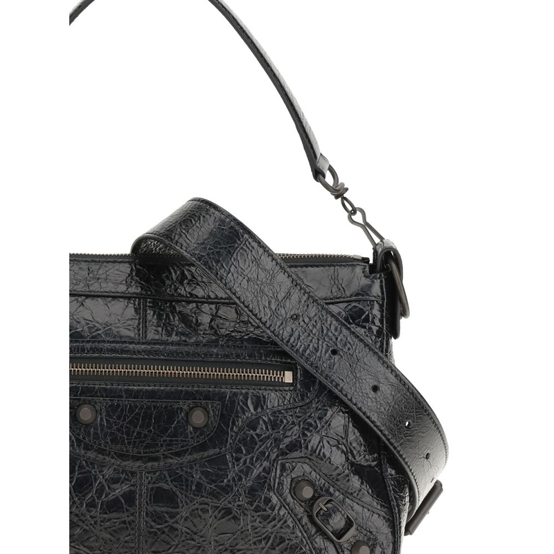 Black lamb ovis aries aries shoulder bag-null