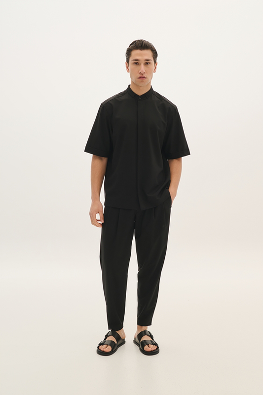 Product image: Pcoc s/s easywear stand up collar shirt-null