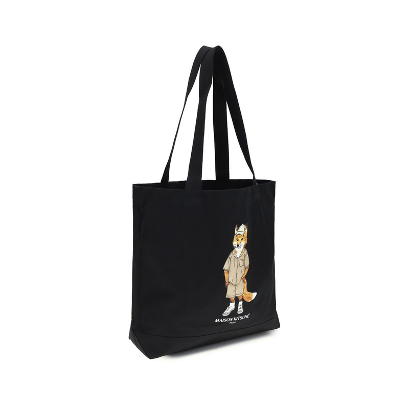 Black cotton shoulder bag-null