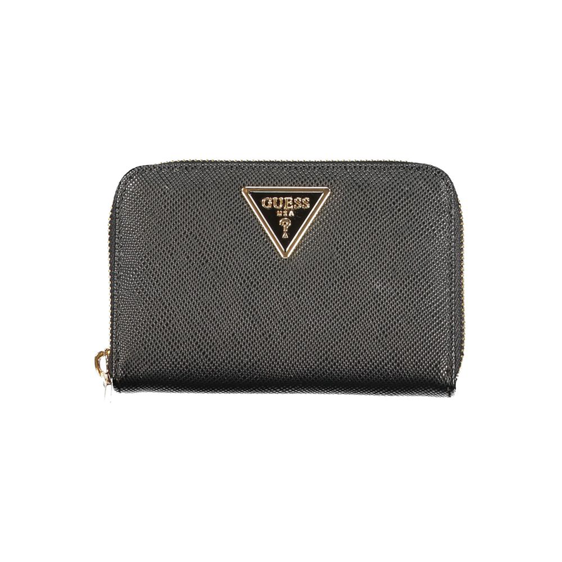Nero poliuretano women wallet-null