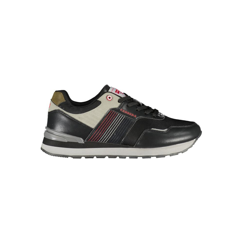 Black polyurethane men sneaker-null