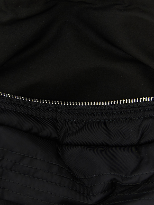 Black polyamide crossbody bag-null