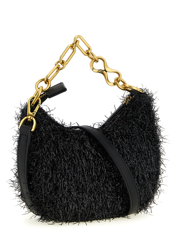 Black polyester handbag-null