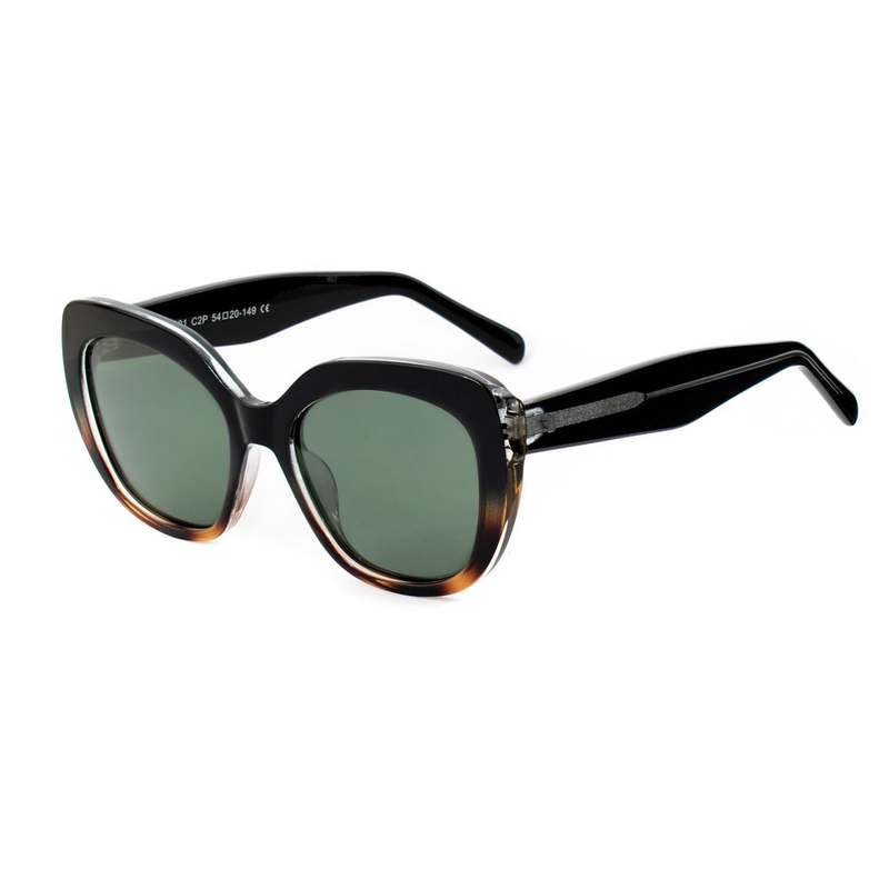 Black acetate sunglasses-null