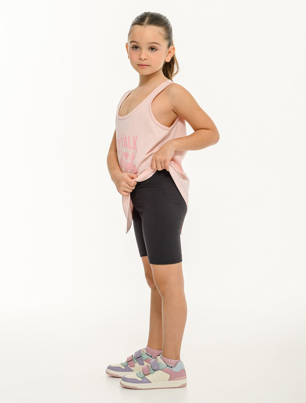 Bdtk junior girl's sets sleeveless long top & 2/4 leggings-null