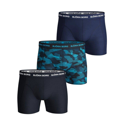 Mens essential boxer 3 pack, Assorted, medium