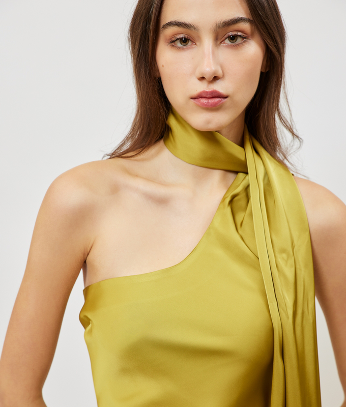 Serena dress / olive-null