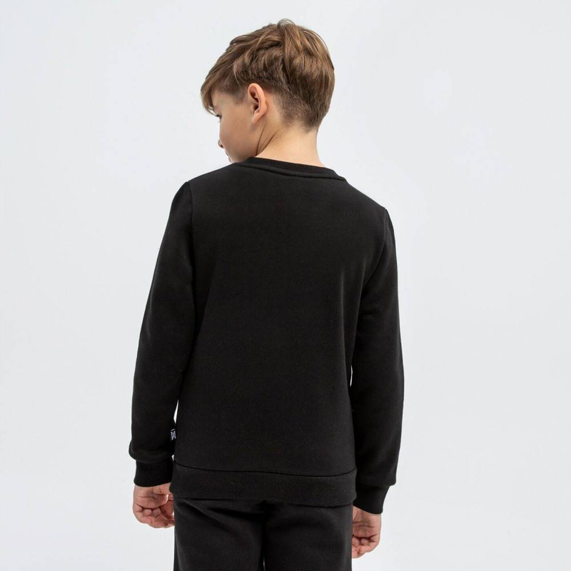 Boys power logo fleece crew-null