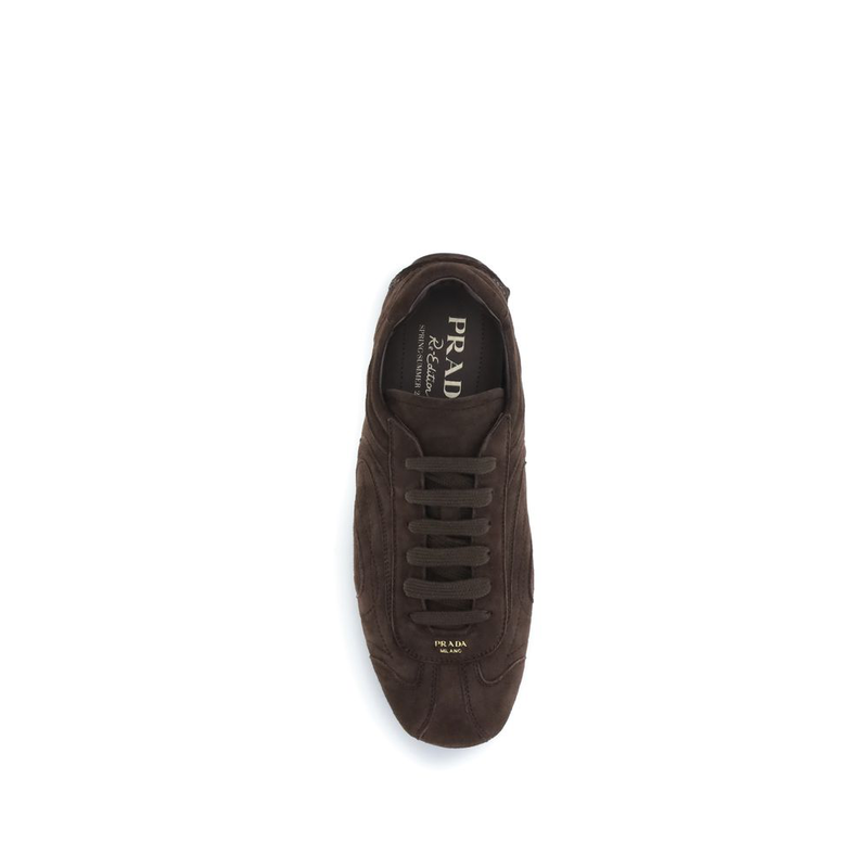 Brown calf leather bos taurus athletic sneakers-null