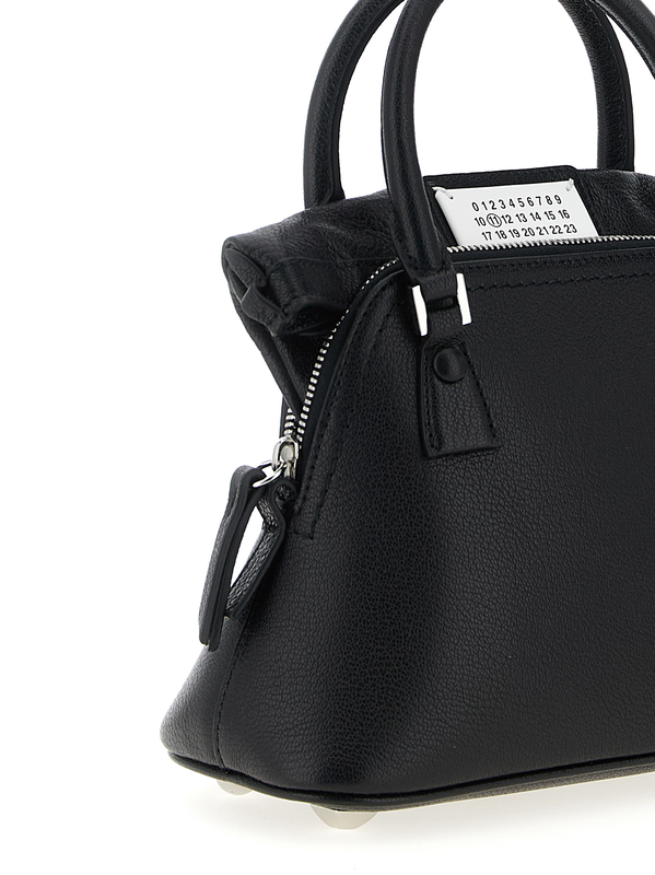 Black calfskin handbag-null