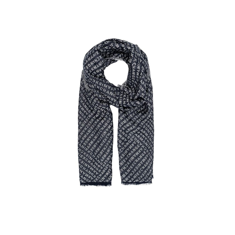Blue viscose scarf-null