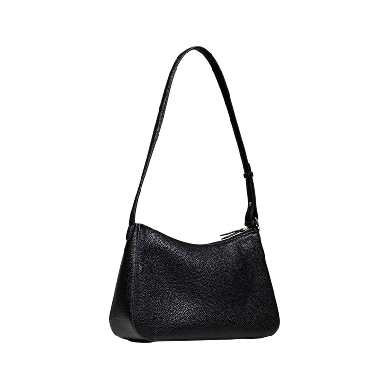 Black polyester handbag-null