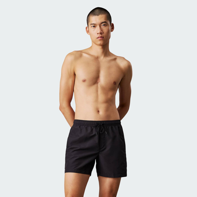 Medium drawstring swim short, Black, medium