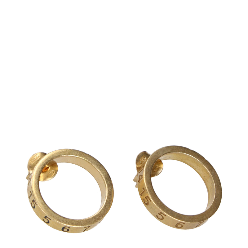 Gold silver earrings-null
