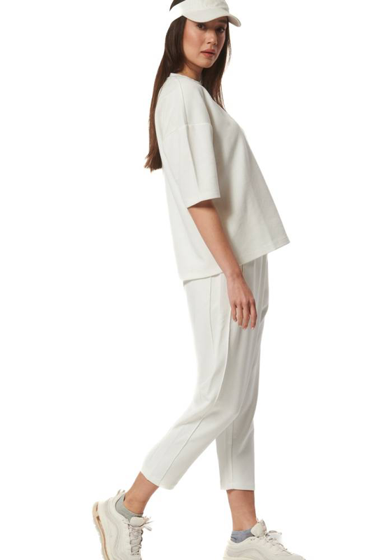 Women's tech fleece cropped track pants-null